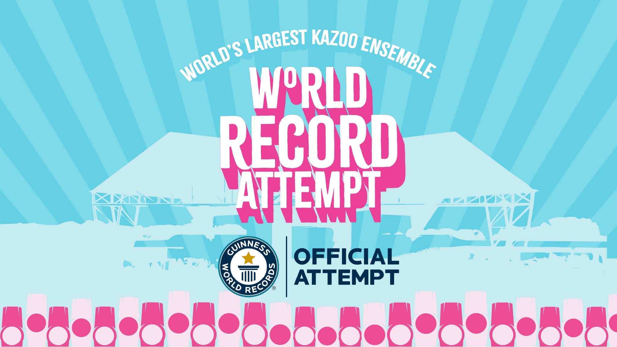 Guinness World Records Official Attempt: Largest Kazoo Ensemble at Atrium Health Amphitheater – Macon, GA