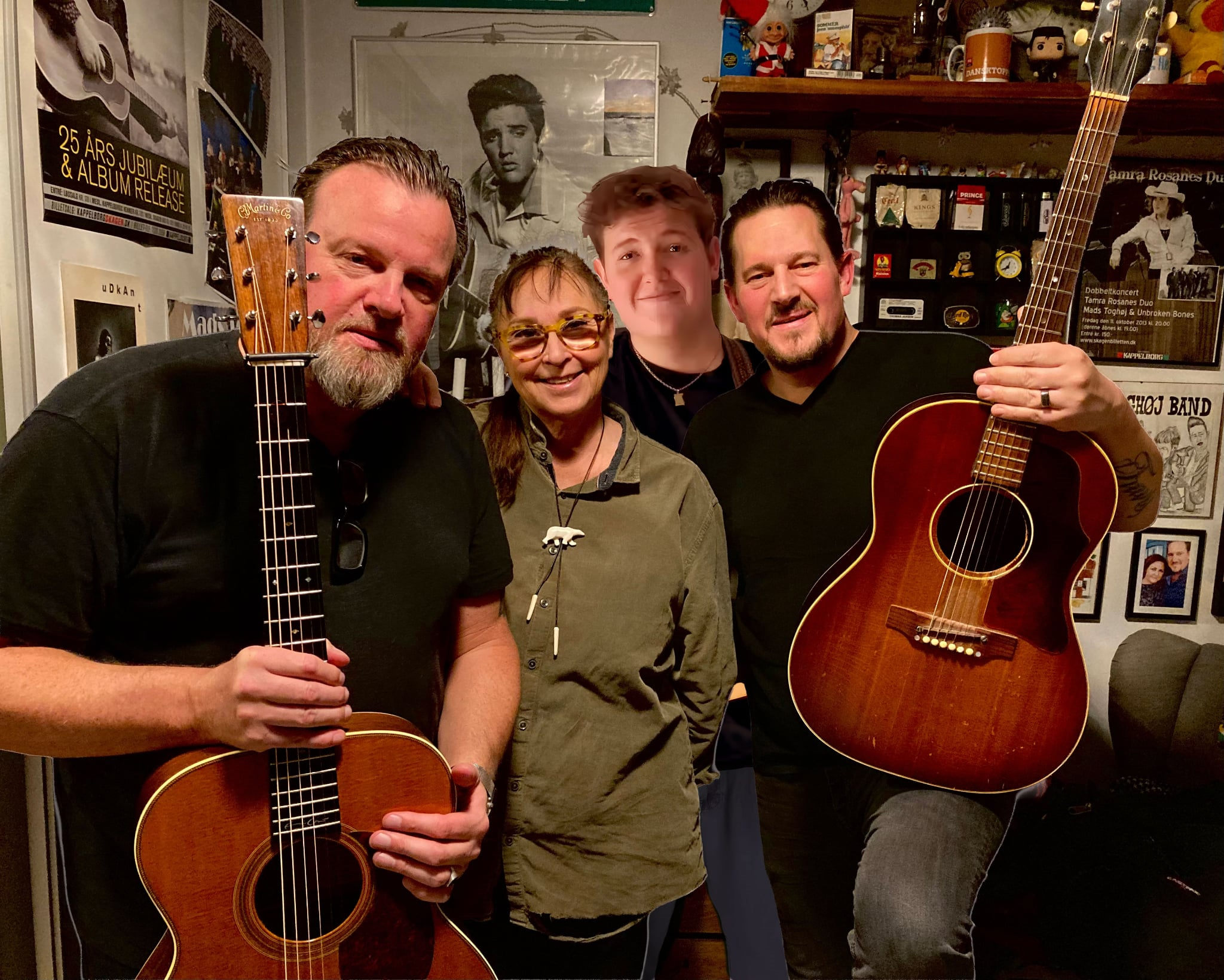 Helle Lynge, Mads Toghøj, Søren Bøje og Travis Toghøj