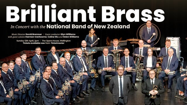 Brillian Brass – In Concert with the National Band of New Zealand in The Opera House Wellington 12/04/2026