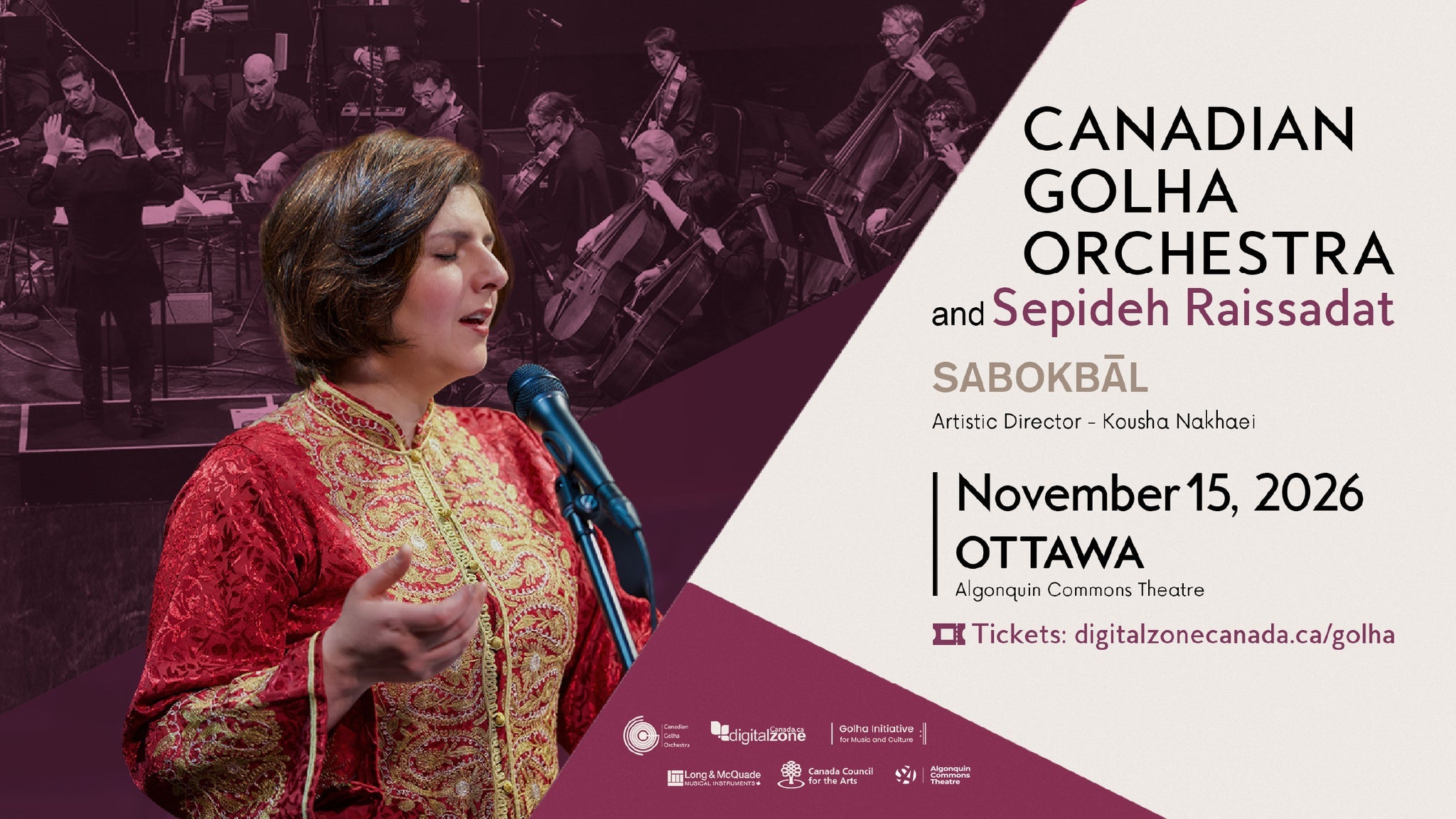 Canadian Golha Orchestra with Sepideh Raissaadat