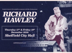 Richard Hawley: Arches Bar Experience at Sheffield City Hall Oval Hall