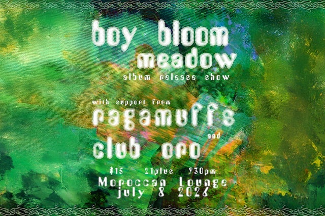 Presales to boy bloom: members use these when buying pre-sale tickets