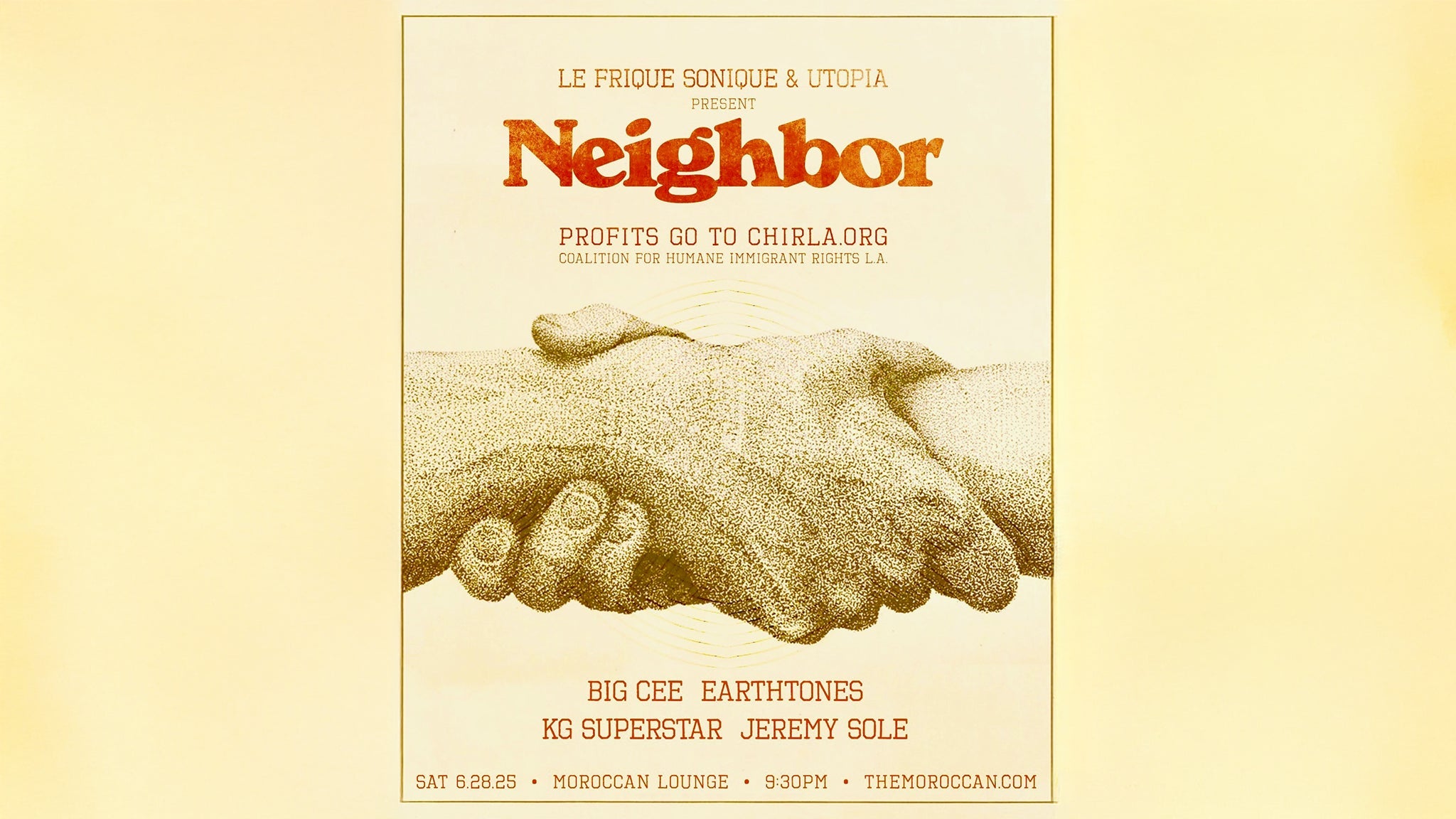 LE FRIQUE SONIQUE & UTOPIA Present: NEIGHBOR 