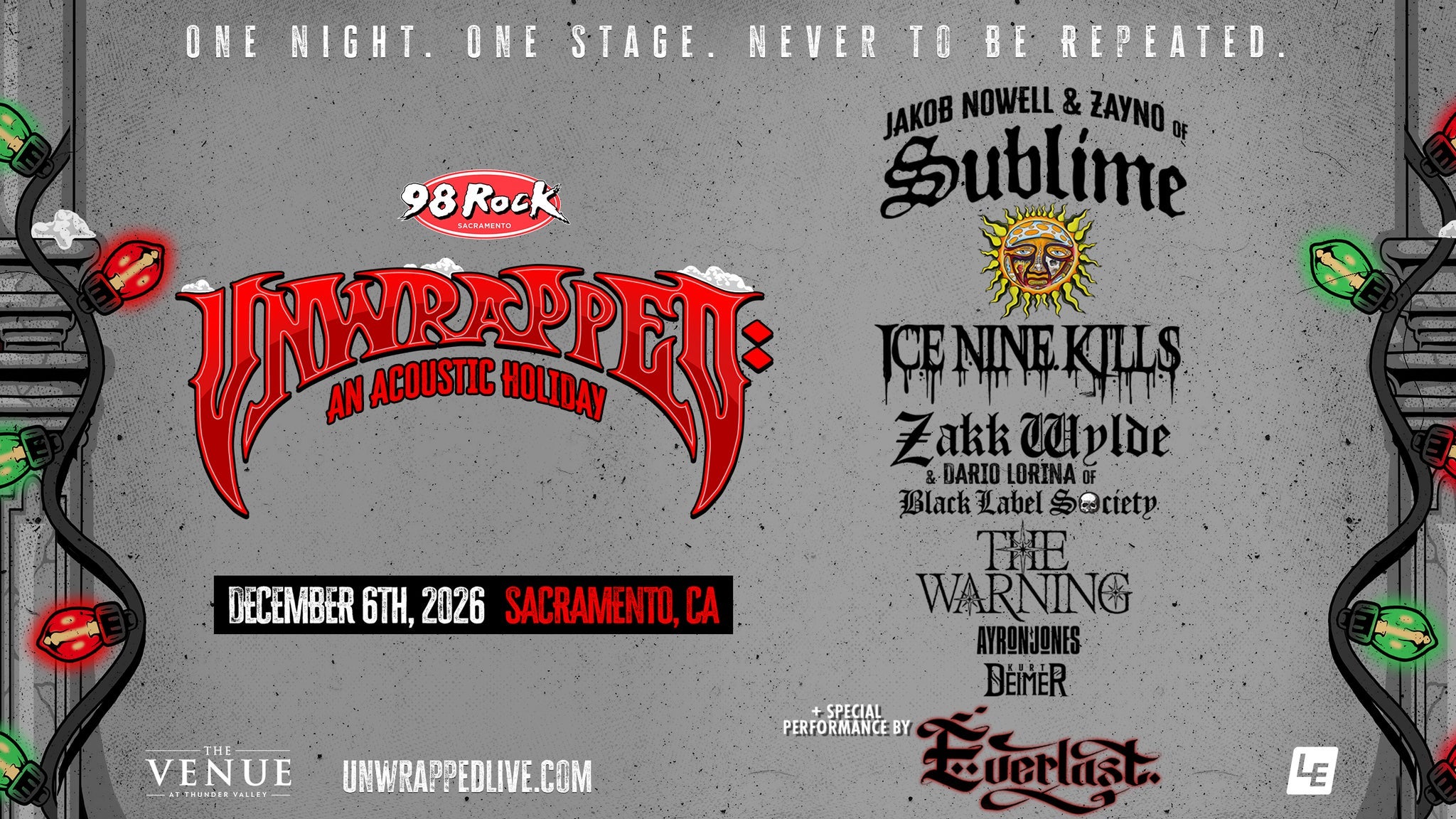 98 Rock Presents Unwrapped: An Acoustic Holiday event