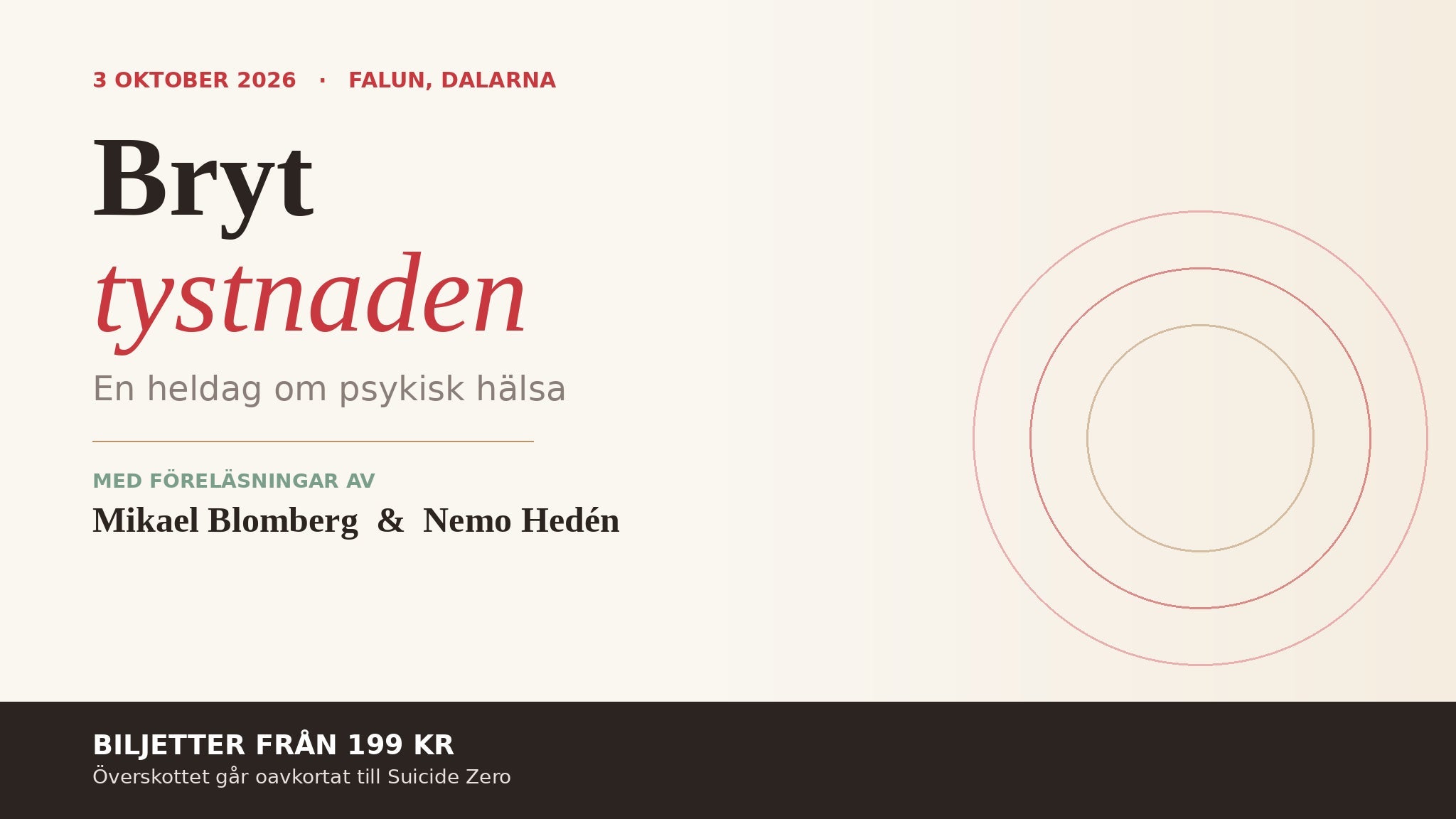 Bryttystnaden: Ett event för psykisk ohälsa