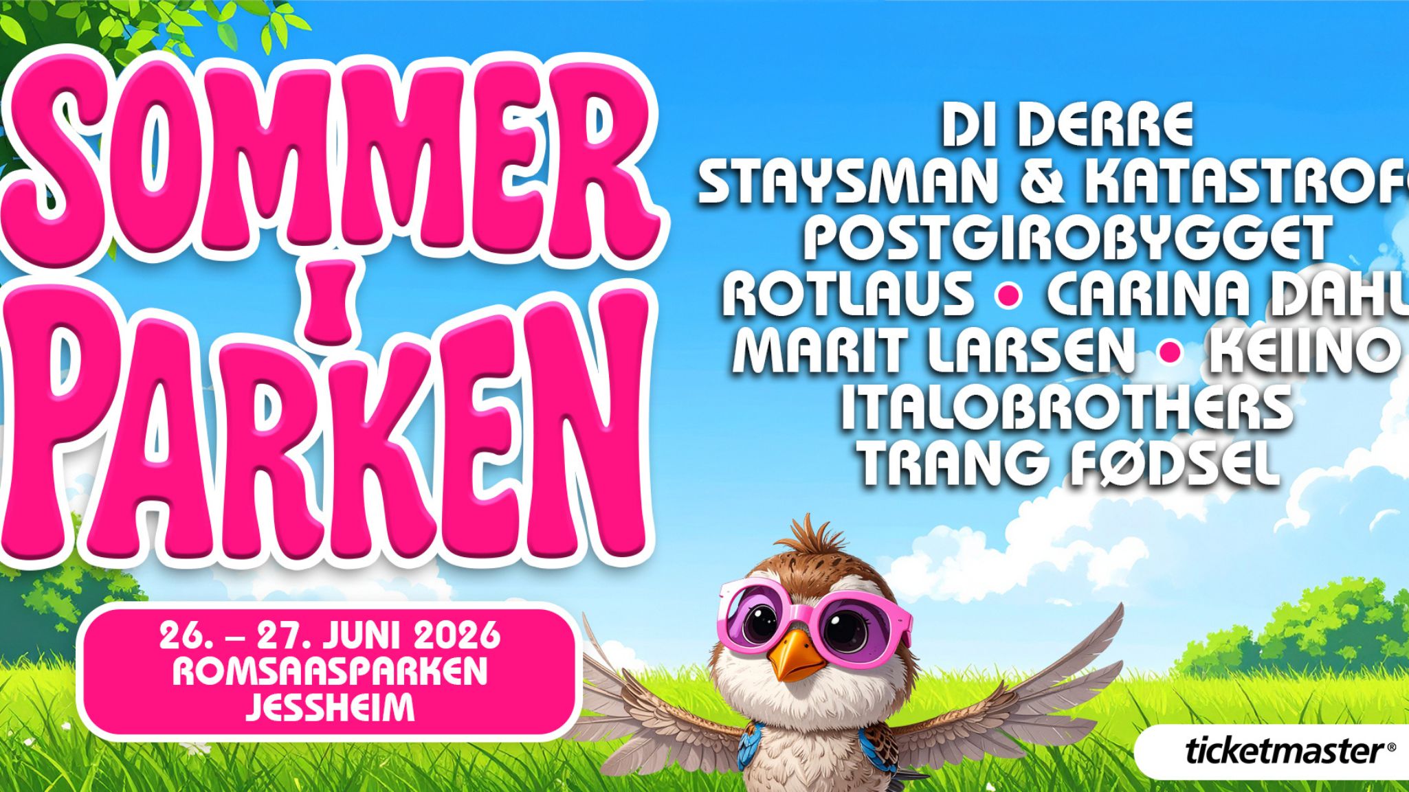 Sommer I Parken 2026 - Festivalpass