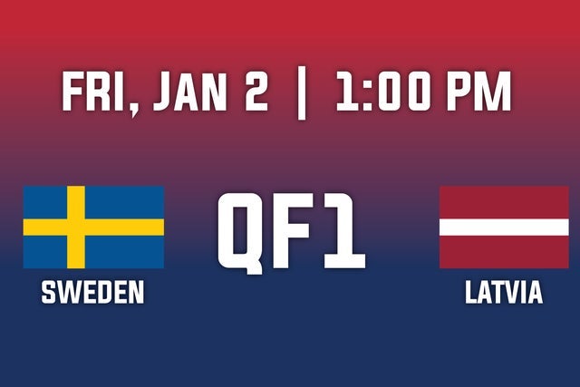 2026 IIHF World Junior Championship Quarterfinal 1: Sweden vs Latvia