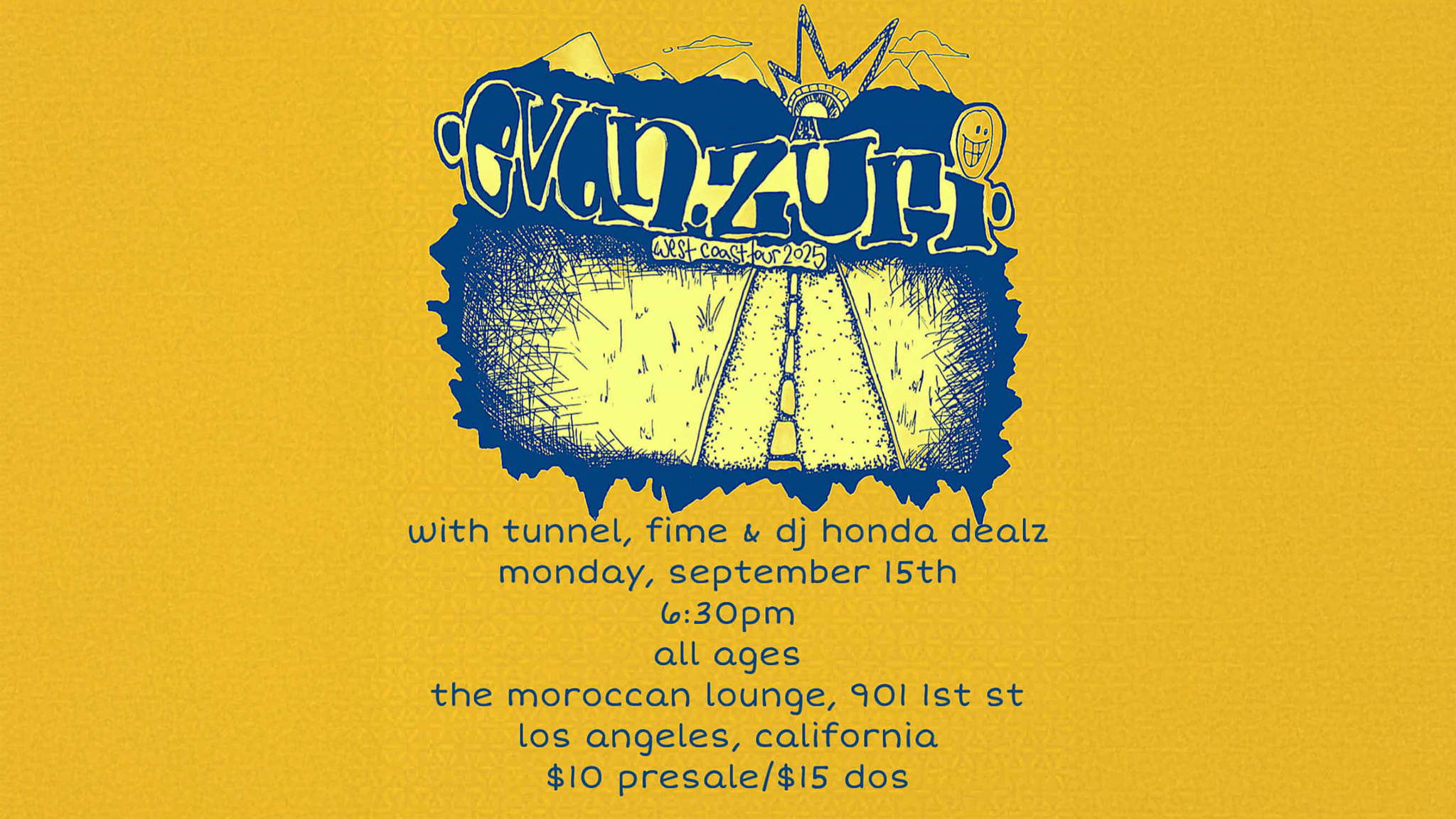evan.zuri with Tunnel, Fime & DJ Honda Dealz at The Moroccan Lounge – Los Angeles, CA
