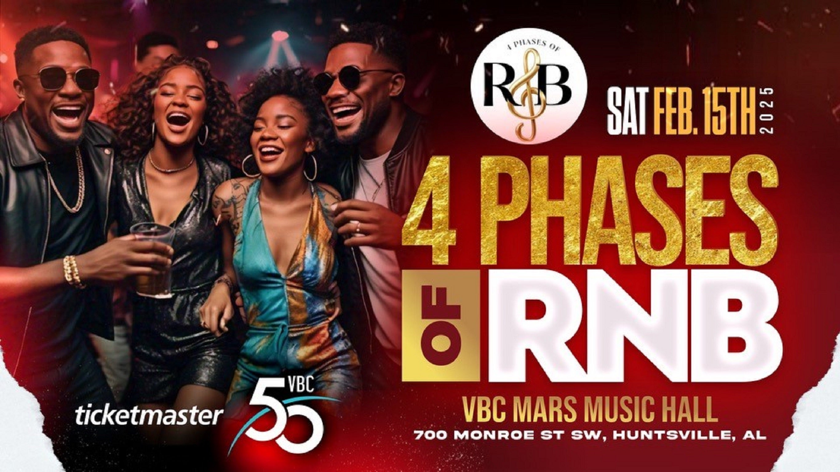 4 Phases Of RnB at VBC Mars Music Hall – Huntsville, AL