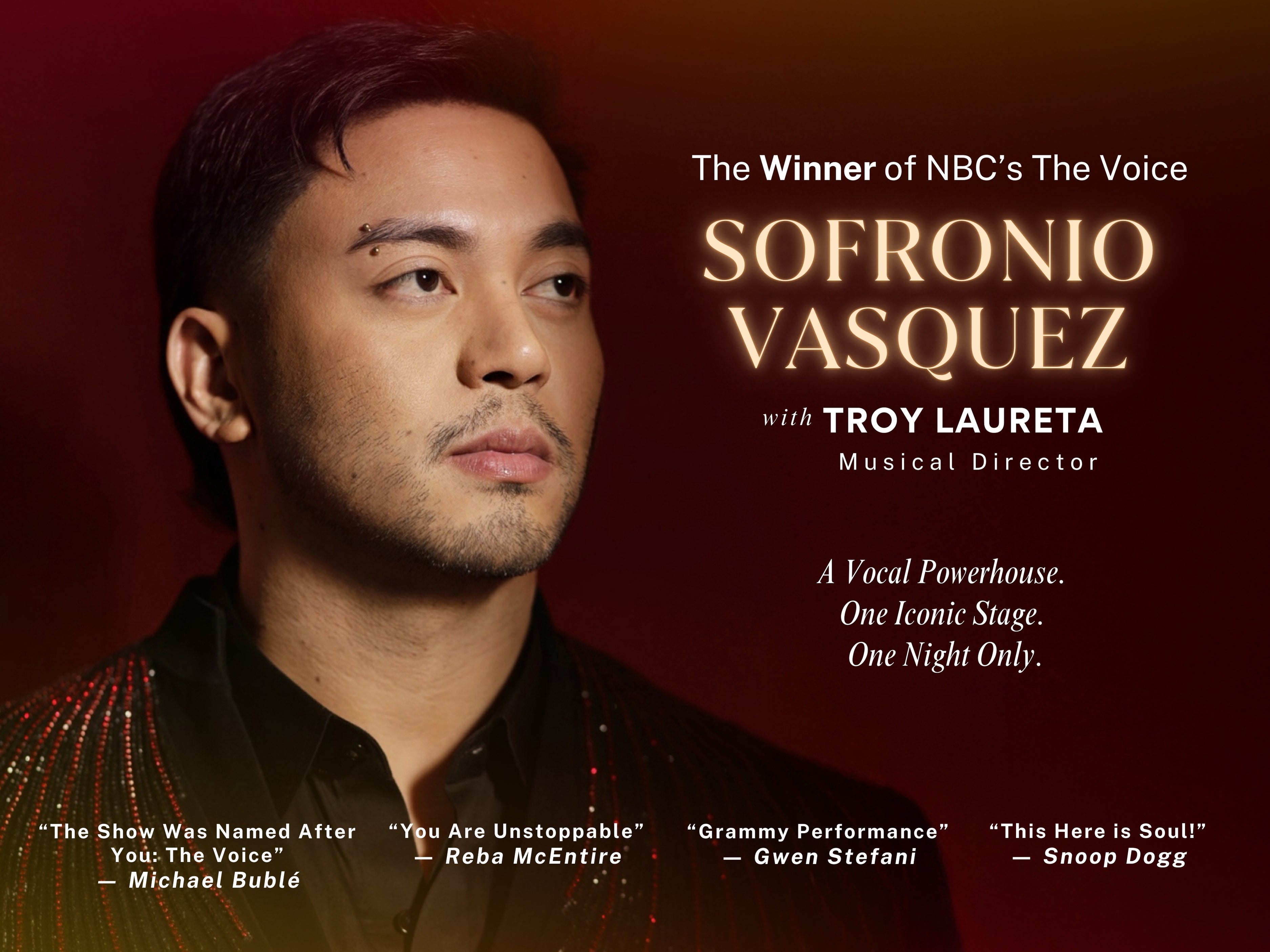 The Voice Winner: Sofronio Vasquez Live in New York