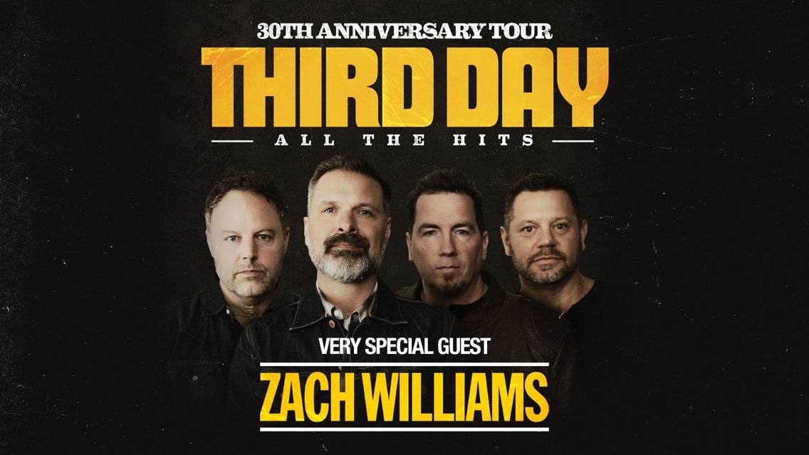 Photo of THIRD DAY 30th Anniversary Tour with very special guest Zach Williams 