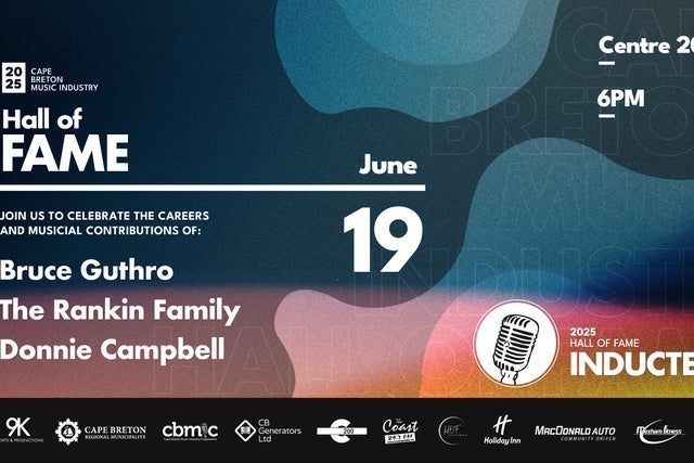Cape Breton Music Industry Hall of Fame presales in Sydney