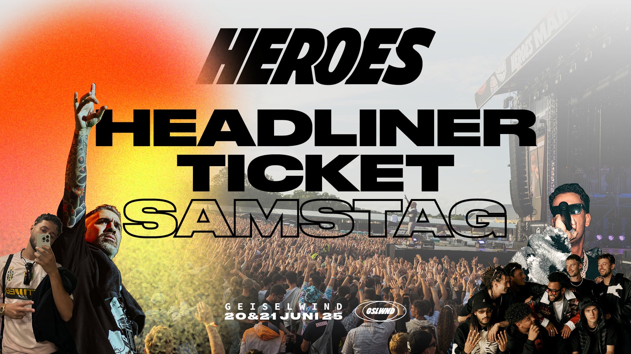 Headliner Ticket Samstag (Pashanim, UFO361, BHZ, Bushido) 