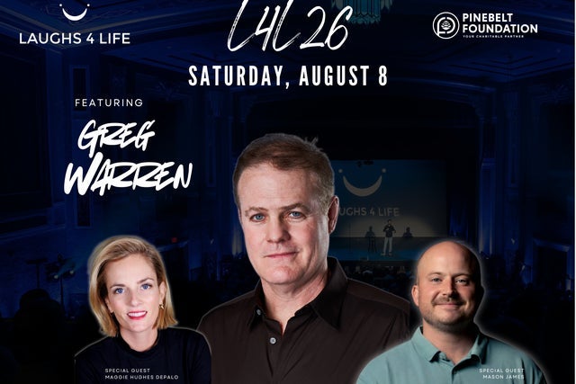 Laughs 4 Life 10th Anniversary featuring Greg Warren in Hattiesburg promotional photo for Venue presale tickets offer