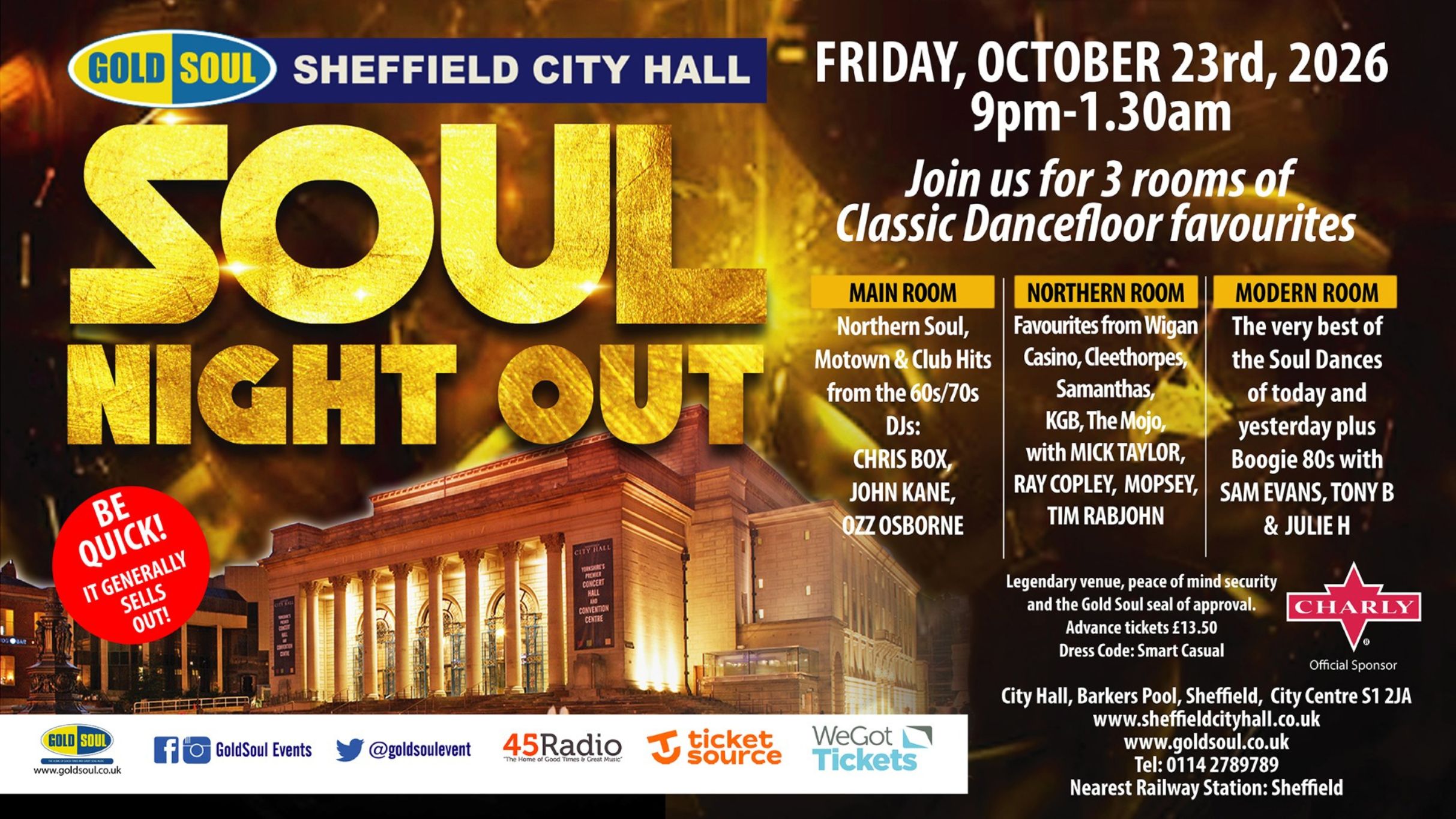 Goldsoul: Soul Night Out – 2026-10-23