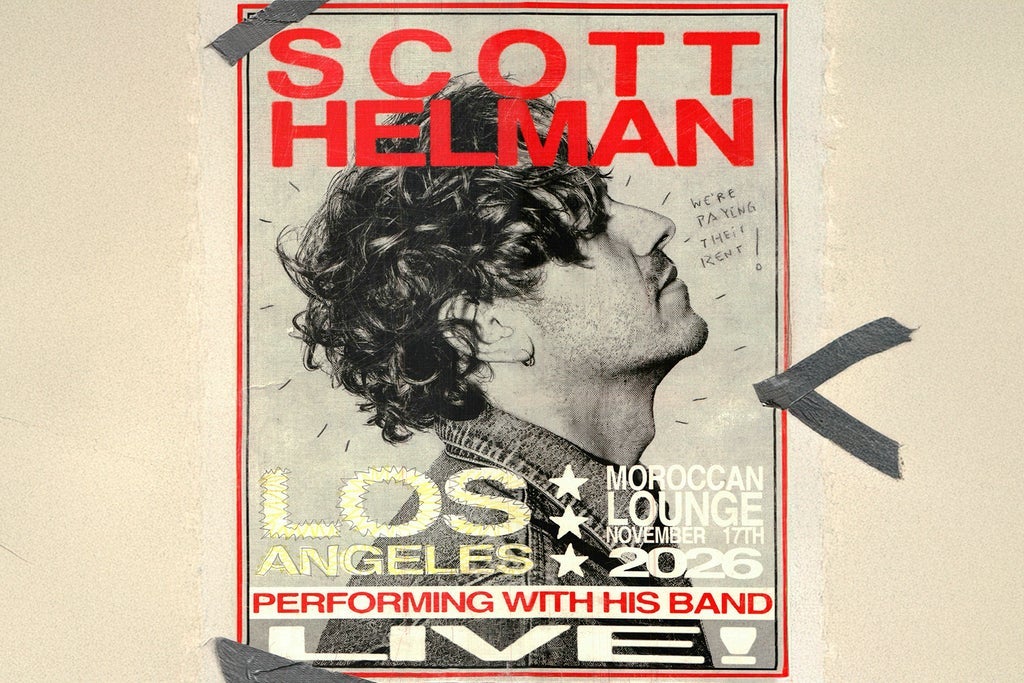 Scott Helman lleva su cancionero indie-pop a The Moroccan Lounge en Los Ángeles el martes 17 de noviembre de 2026
