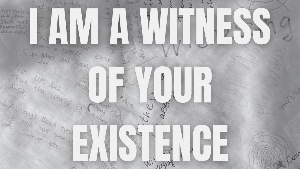 ISKRA production: I am a witness of your existence