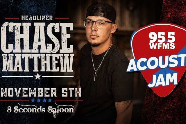Presales to wfms acoustic jam 6 ft chase matthew: members use these when buying pre-sale tickets