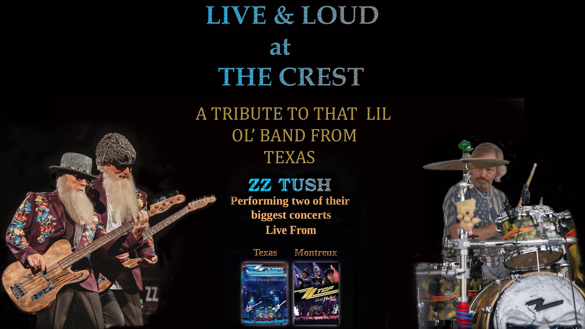 ZZ Tush at Crest Theater – Sacramento, CA