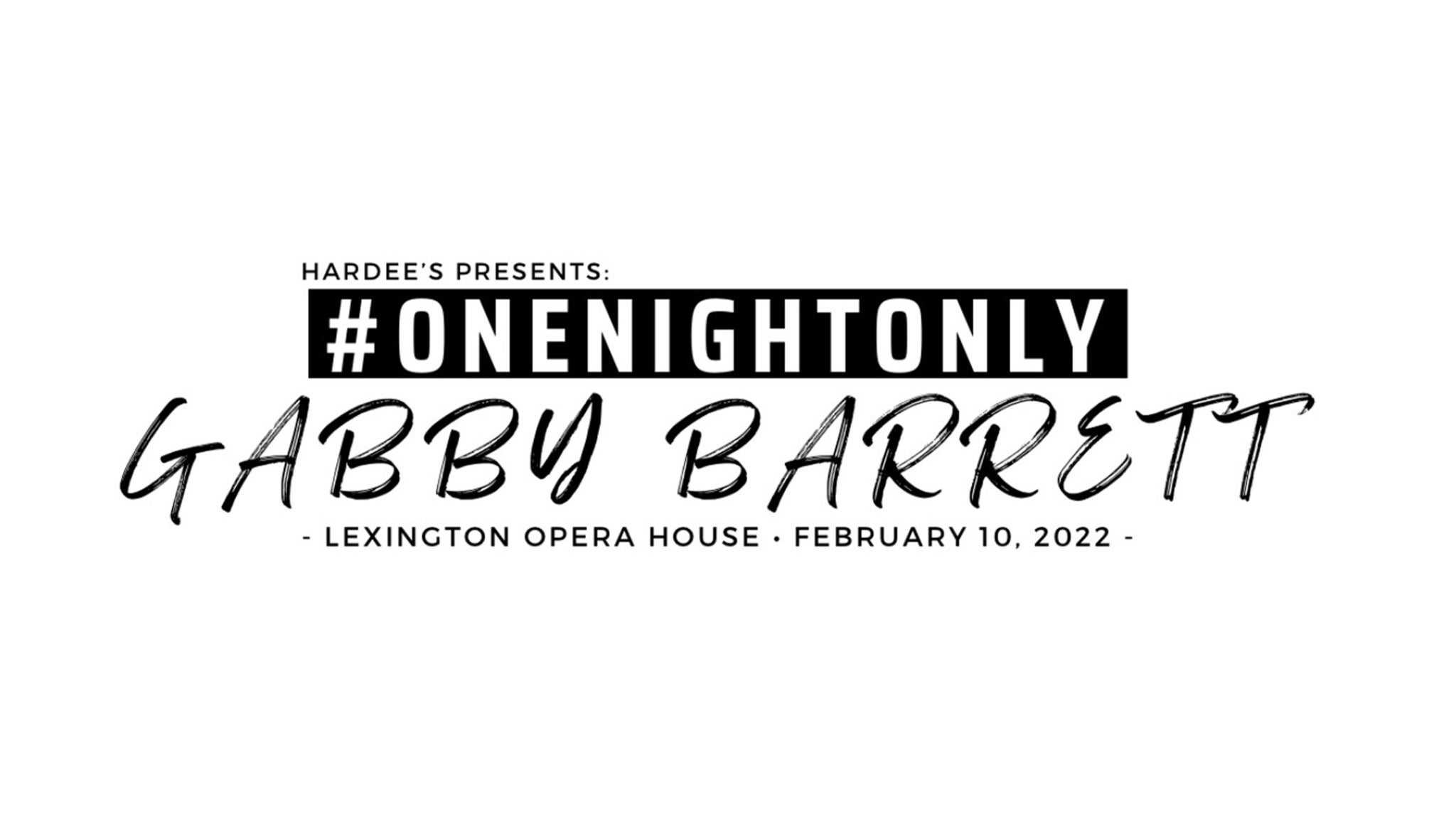 #ONENIGHTONLY: Gabby Barrett presale code for show tickets in Lexington, KY (Lexington Opera House)