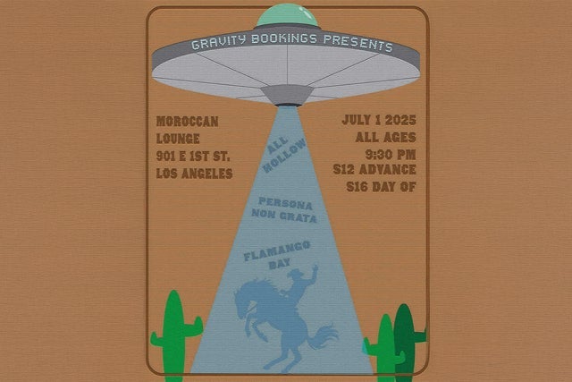 Gravity Bookings Present: Persona Non Grata, All Hollow & Flamango Bay