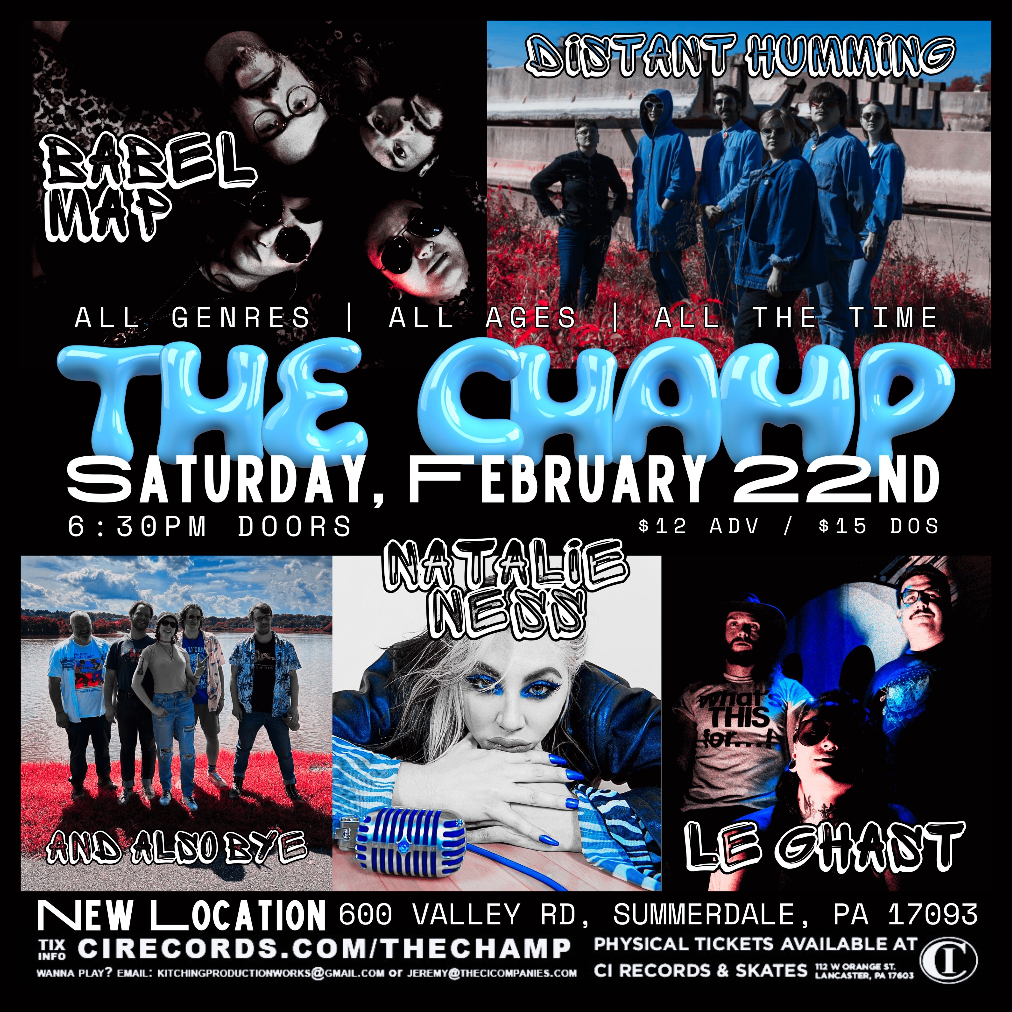 Babel Map + More at The Champ – Summerdale, PA