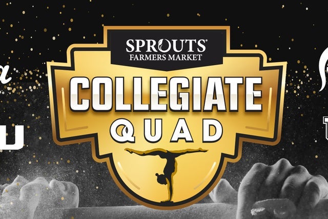 2026 Sprouts Farmers Market Collegiate Quad - Women's Gymnastics in West Valley City promotional photo for Maverik Center presale tickets offer