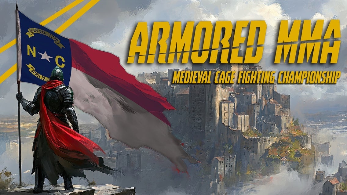 Armored MMA - Medieval Cage Fighting event poster