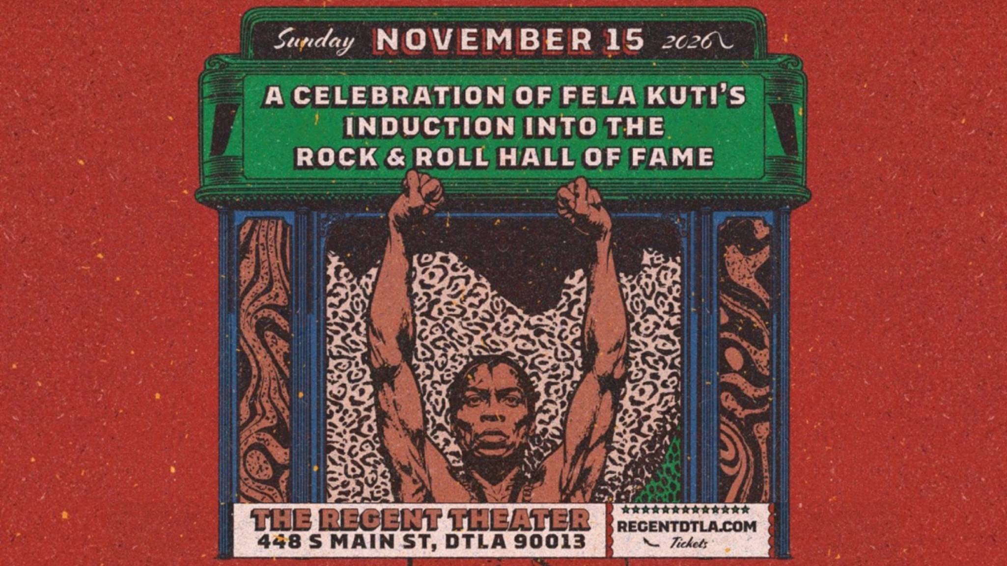 A Celebration of Fela Kuti Induction to the RnR Hall of Fame (18+)