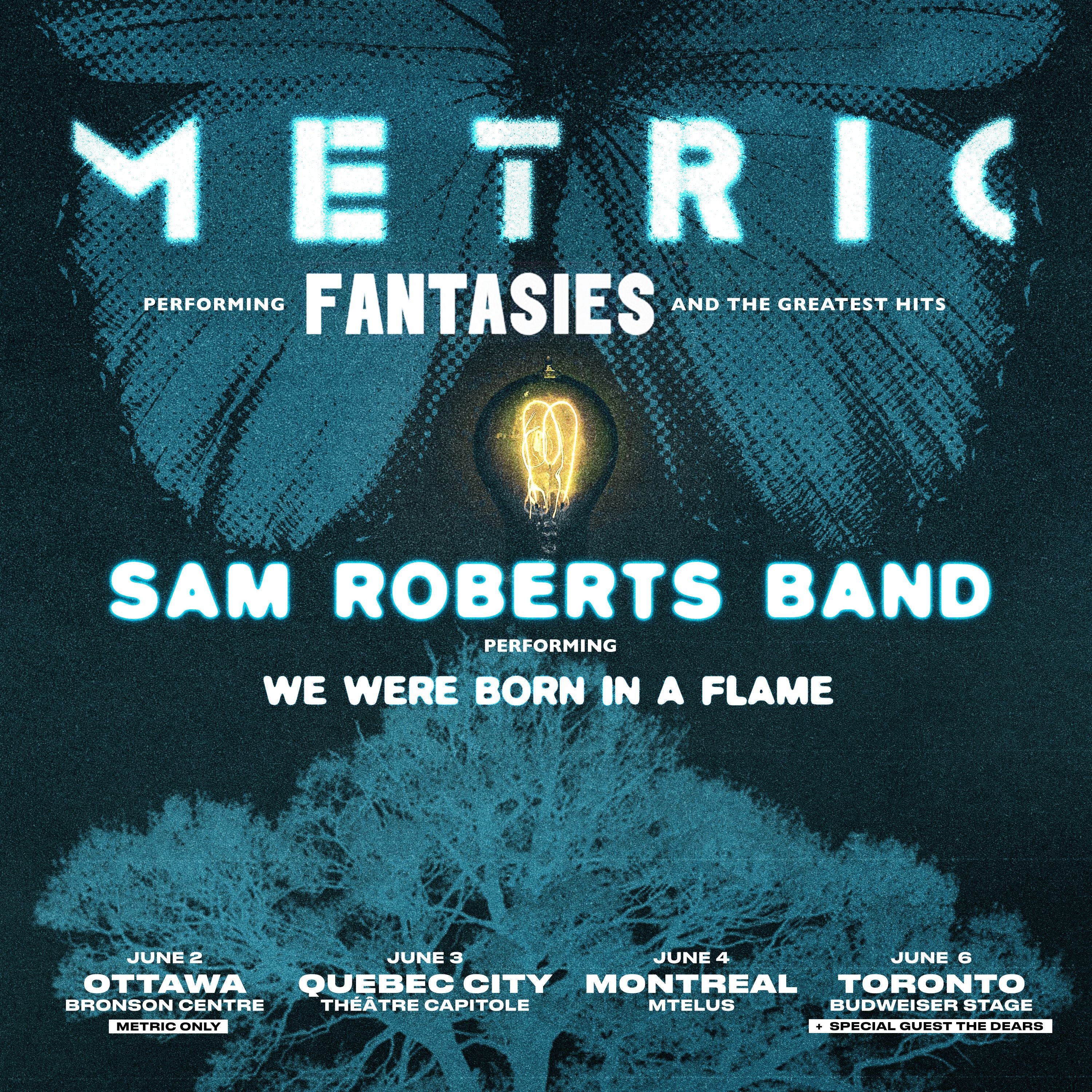 presale code for  Metric + Sam Roberts Band tickets in Quebec - QC (Théâtre Capitole)