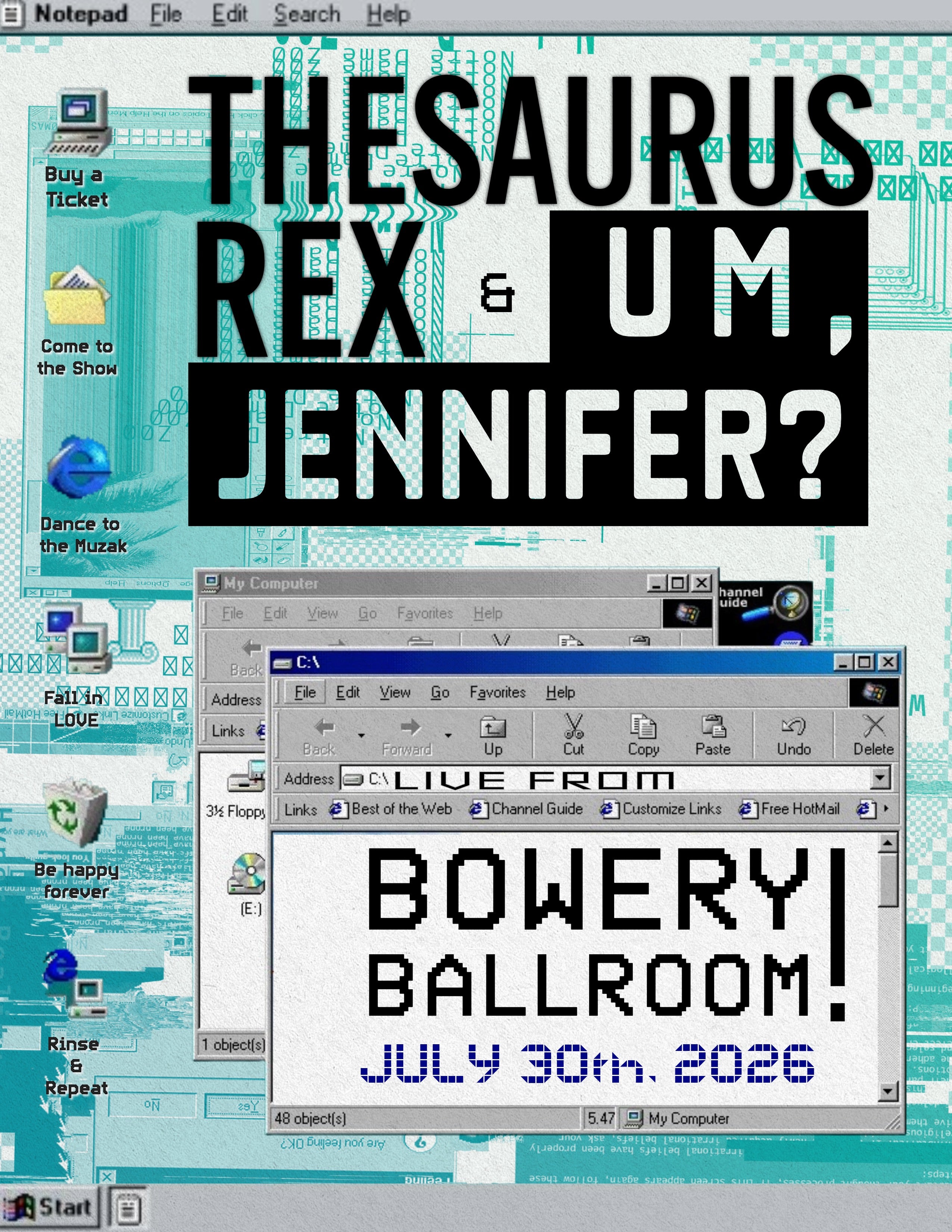 Thesaurus Rex, Um Jennifer? concert image