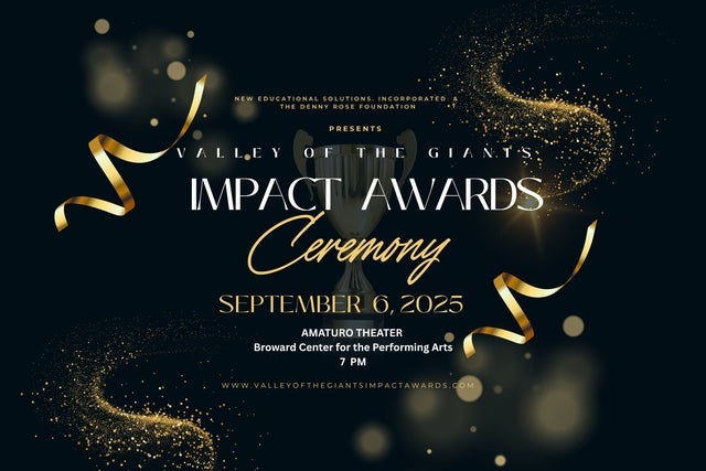 Valley Of The Giants Impact Awards presales in Ft Lauderdale