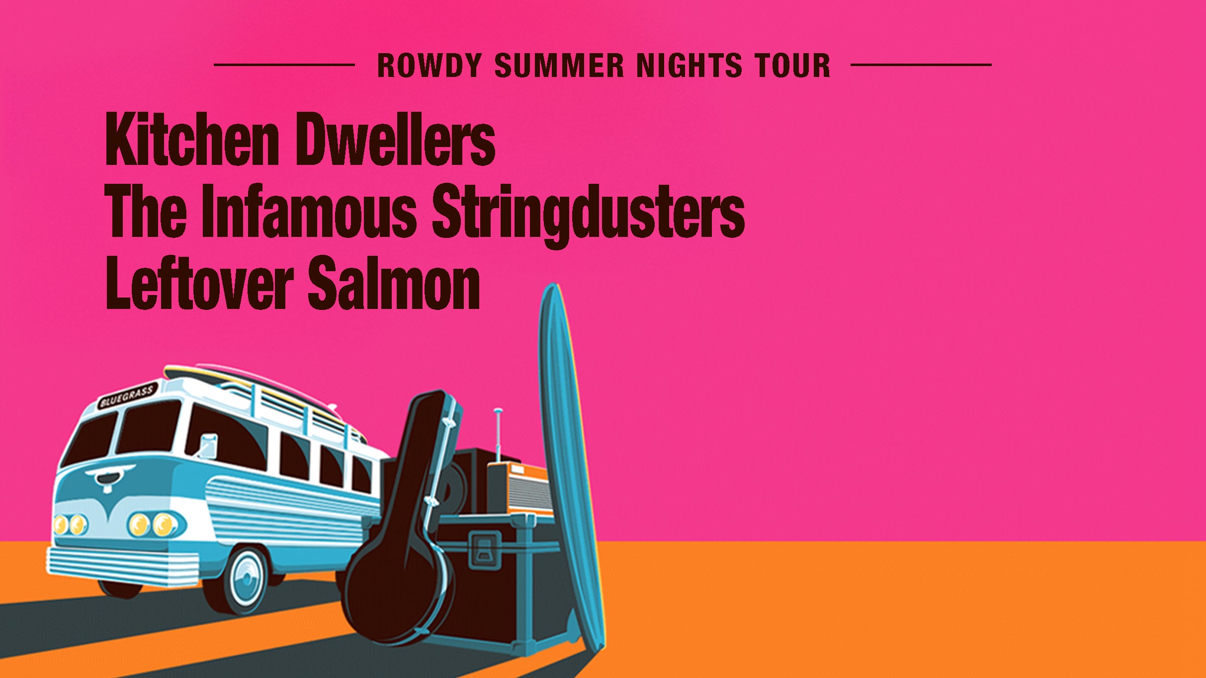 Kitchen Dwellers & The Infamous Stringdusters & Leftover Salmon at Kettlehouse Amphitheater – Bonner, MT