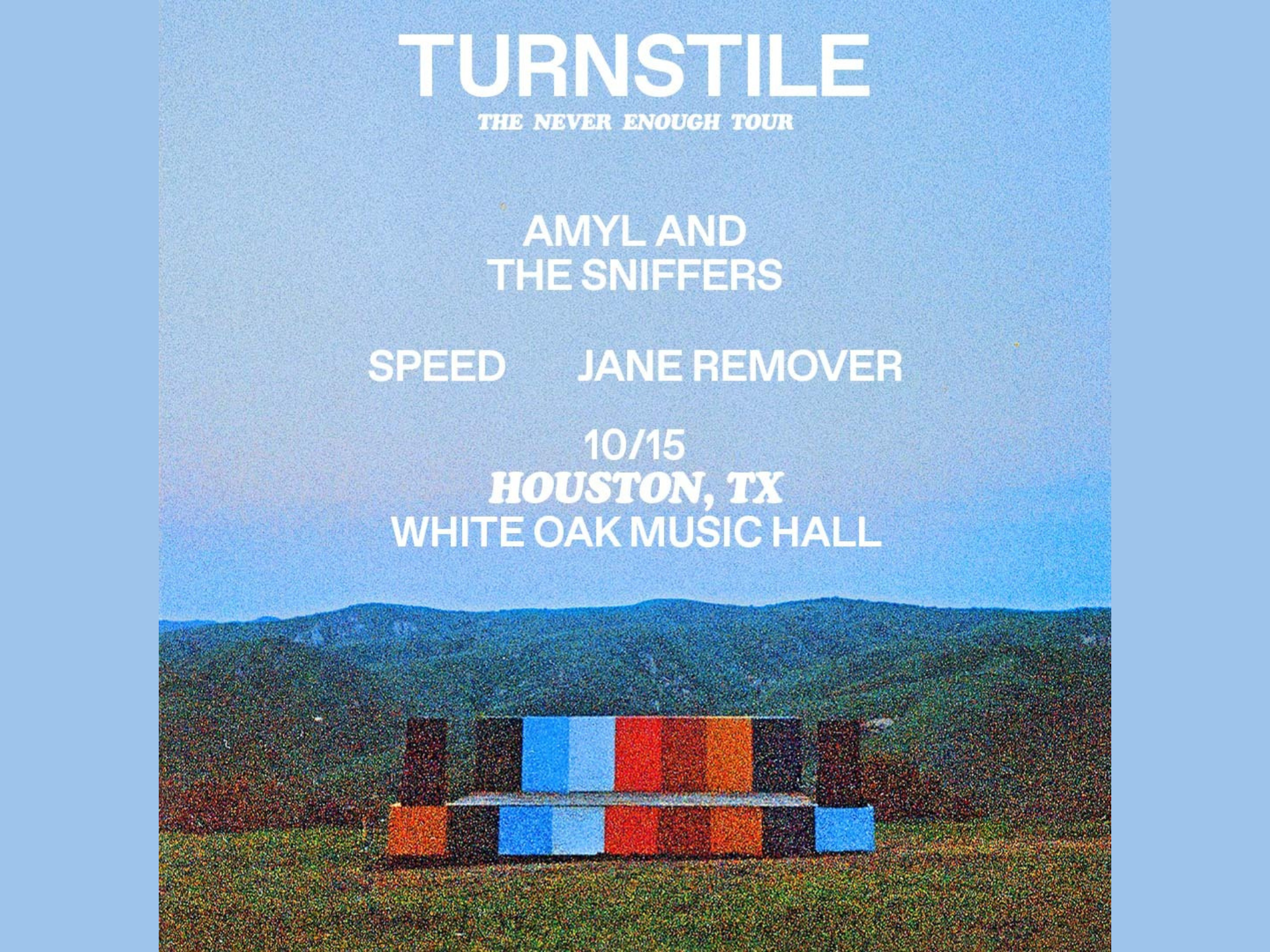 TURNSTILE THE NEVER ENOUGH TOUR With Amyl & The Sniffers