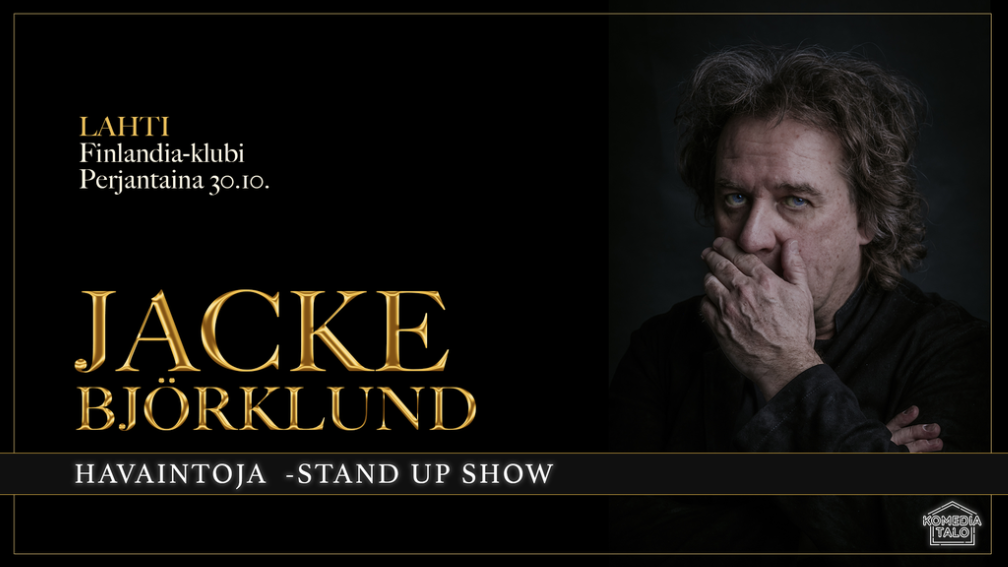 Jacke Björklund: Havaintoja -stand up show - Image 1