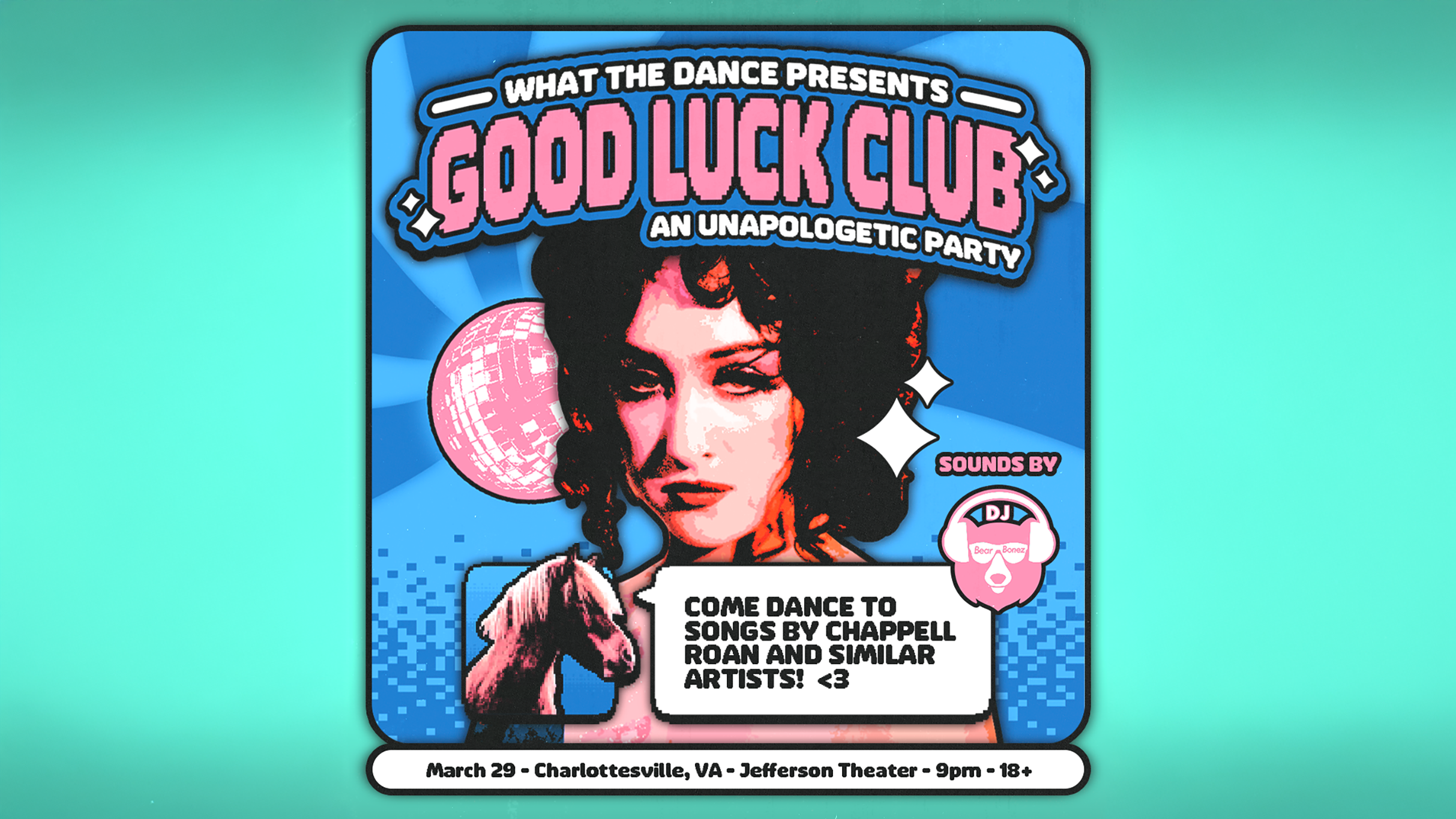 GOOD LUCK CLUB – An Unapologetic Dance Party (18+) at Jefferson Theater – Charlottesville, VA