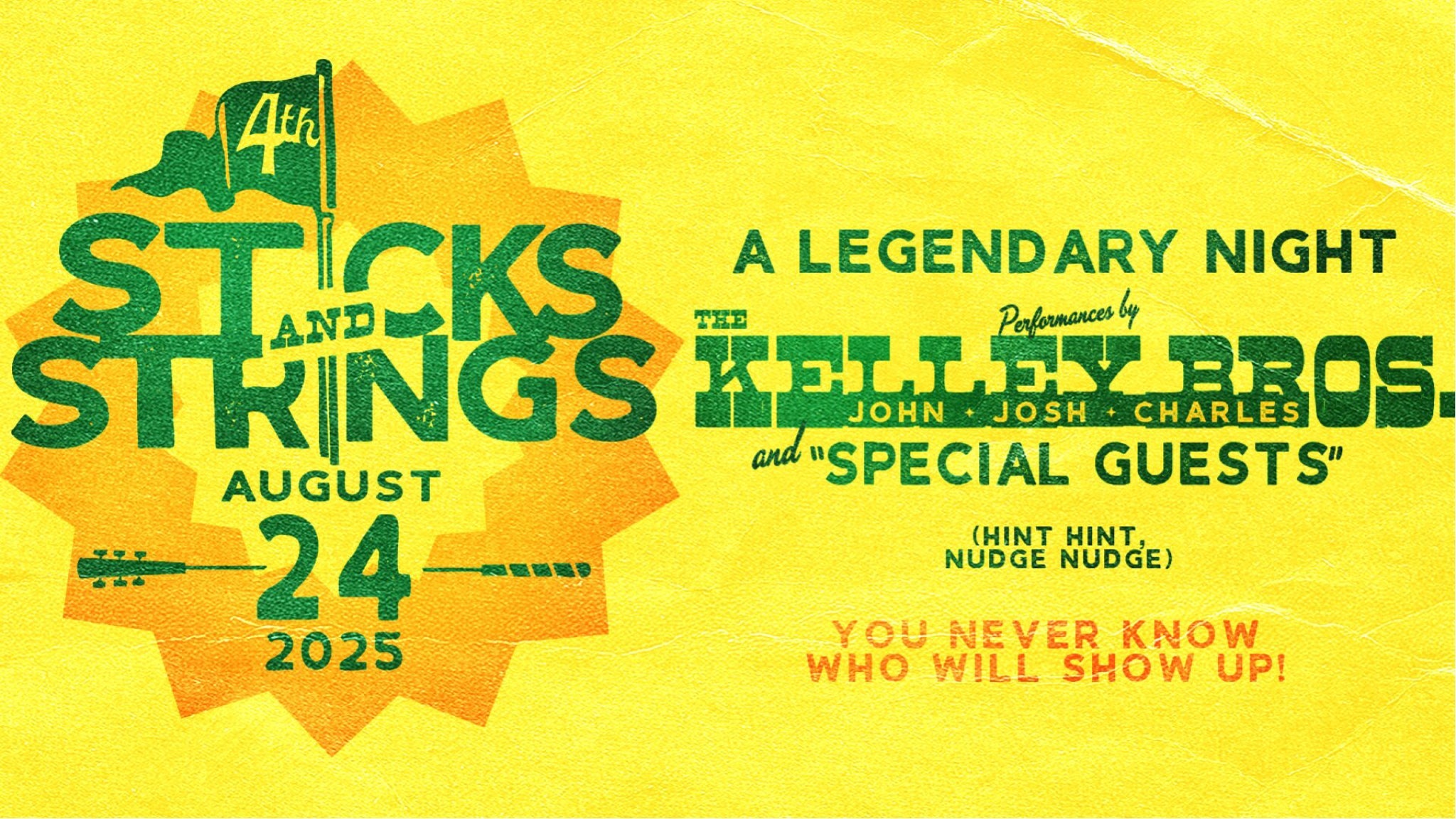 The Kelley Bros Sticks & Strings Concert