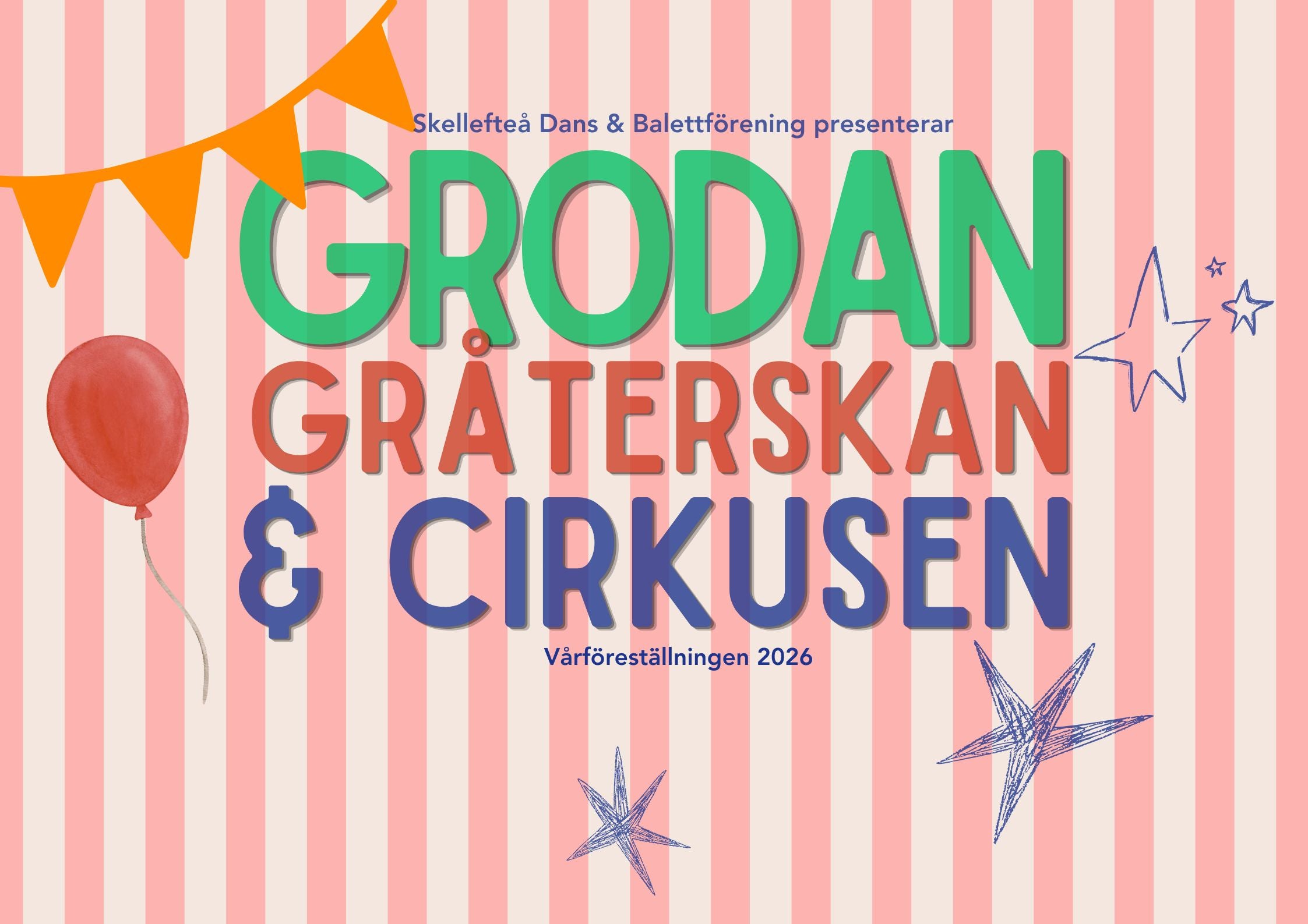 Dansföreställning Grodan, Gråterskan & Cirkusen Genrep nr 3 – 2026-05-16