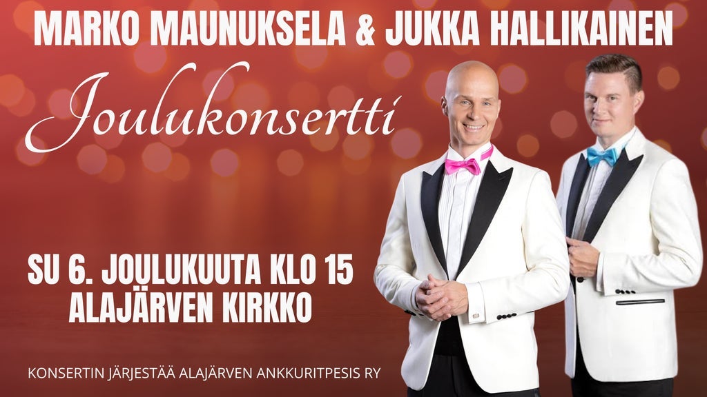 Joulukonsertti Marko Maunuksela & Jukka Hallikainen