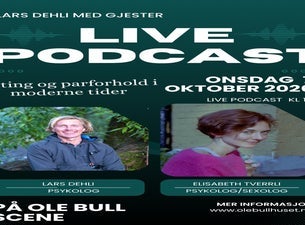 Bilde for arrangement Live podcast med Lars Dehli med gjester