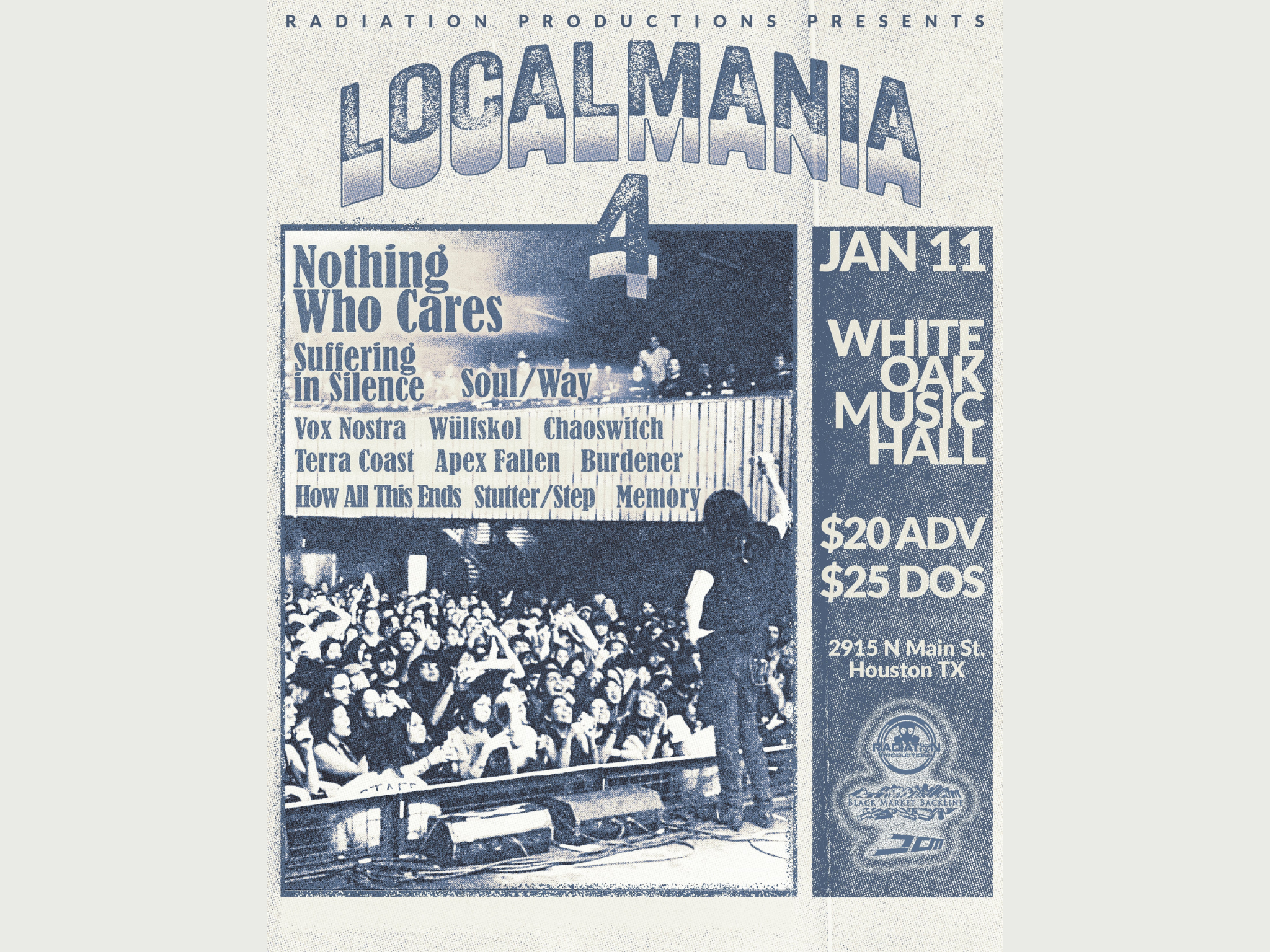 Localmania at White Oak Music Hall – Downstairs – Houston, TX