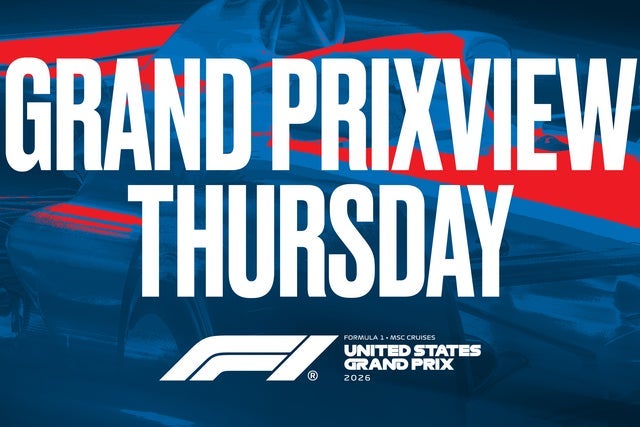 Presales to 2026 formula 1 usgp grand prixview thursday: members use these when buying pre-sale tickets