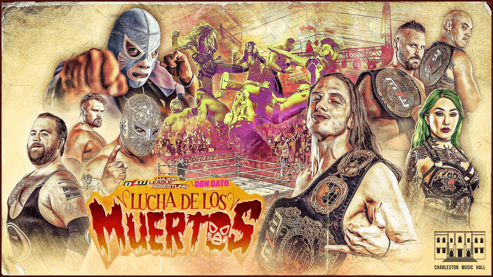 MLW x Don Gato Tequila: Lucha de los Muertos at The Charleston Music Hall – Charleston, SC
