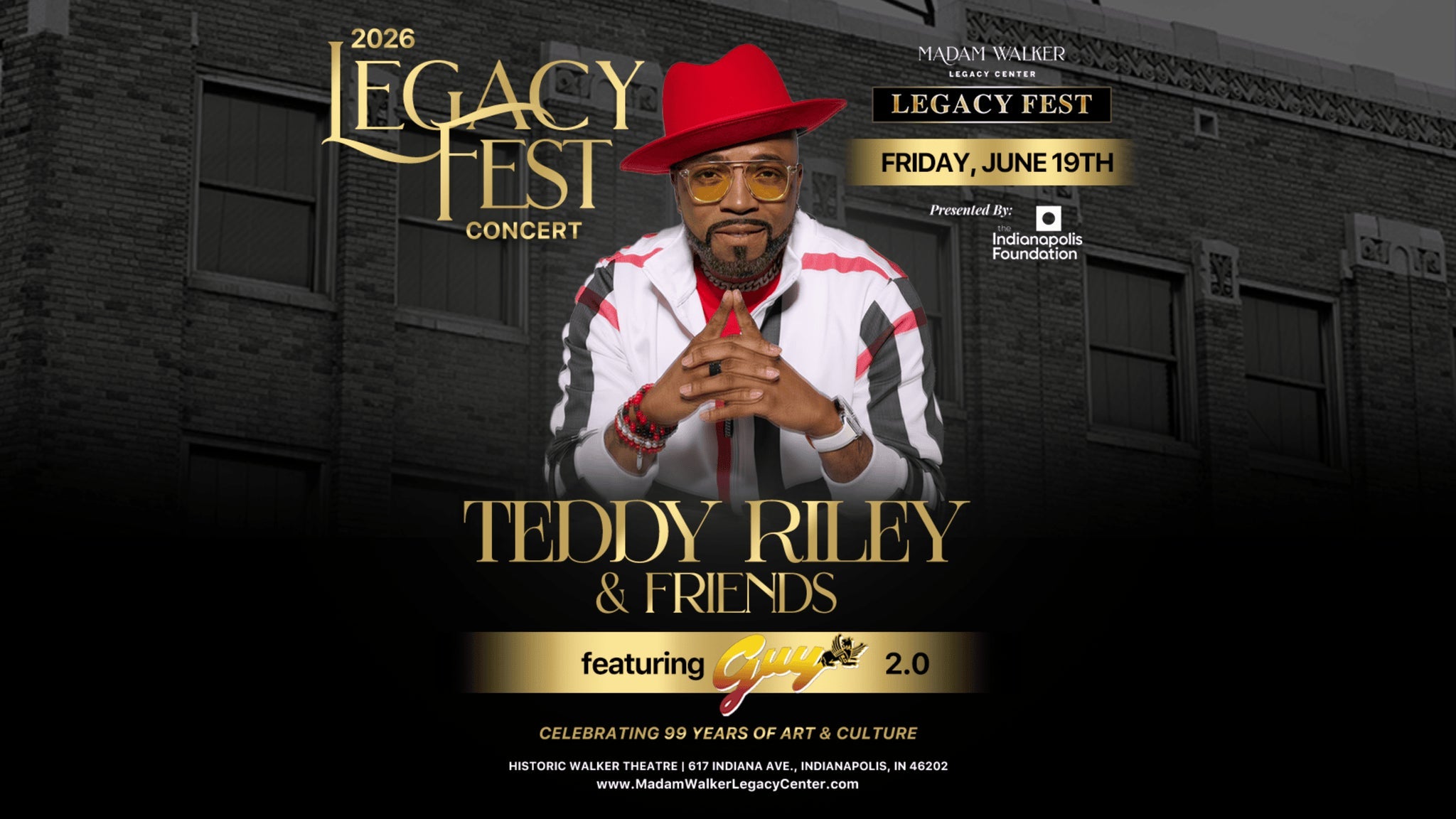 Legacy Fest Concert featuring Teddy Riley, Guy 2.0 & Friends at Walker Theatre – Indianapolis, IN