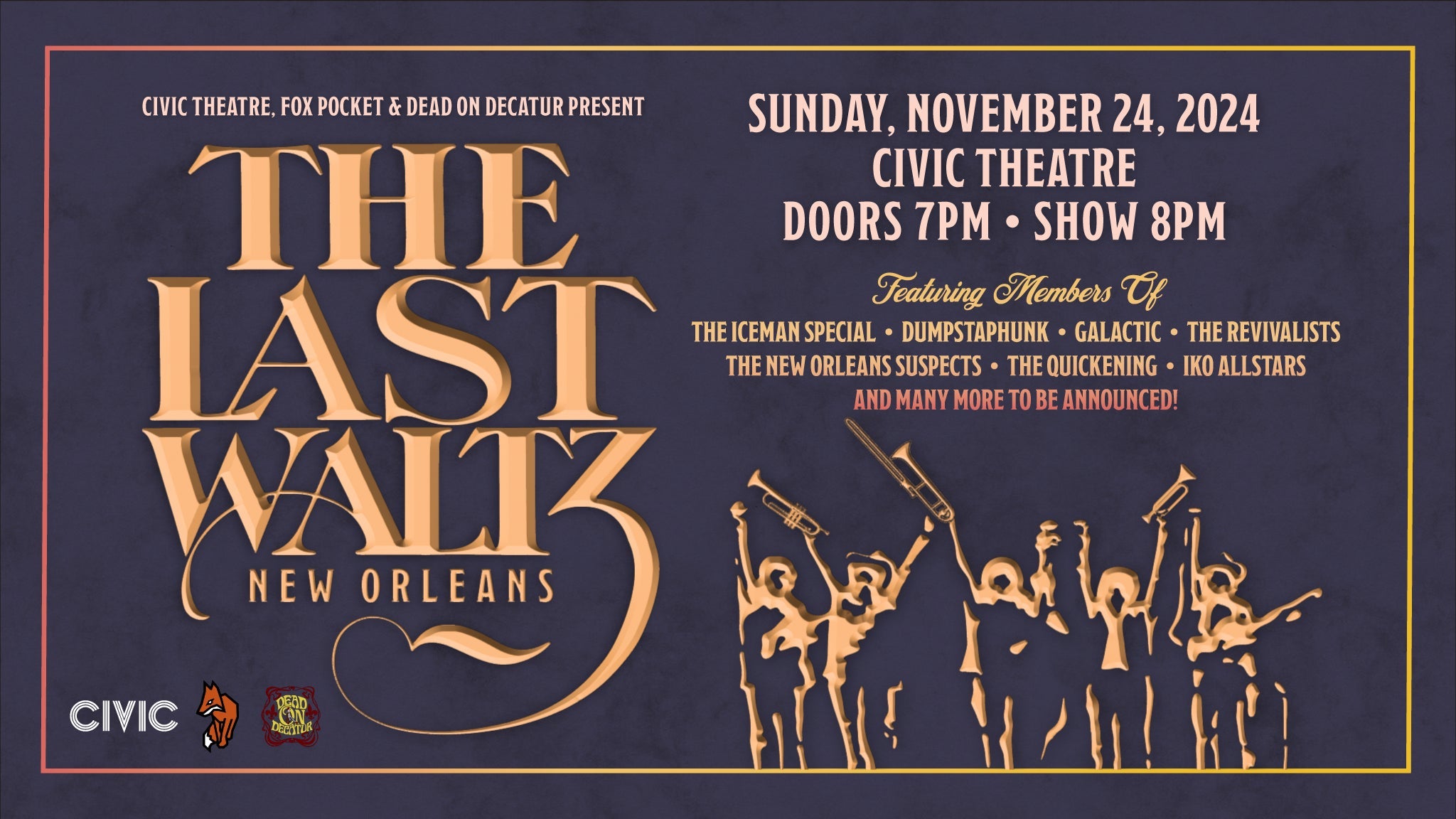 The Last Waltz New Orleans at Civic Theatre – New Orleans, LA