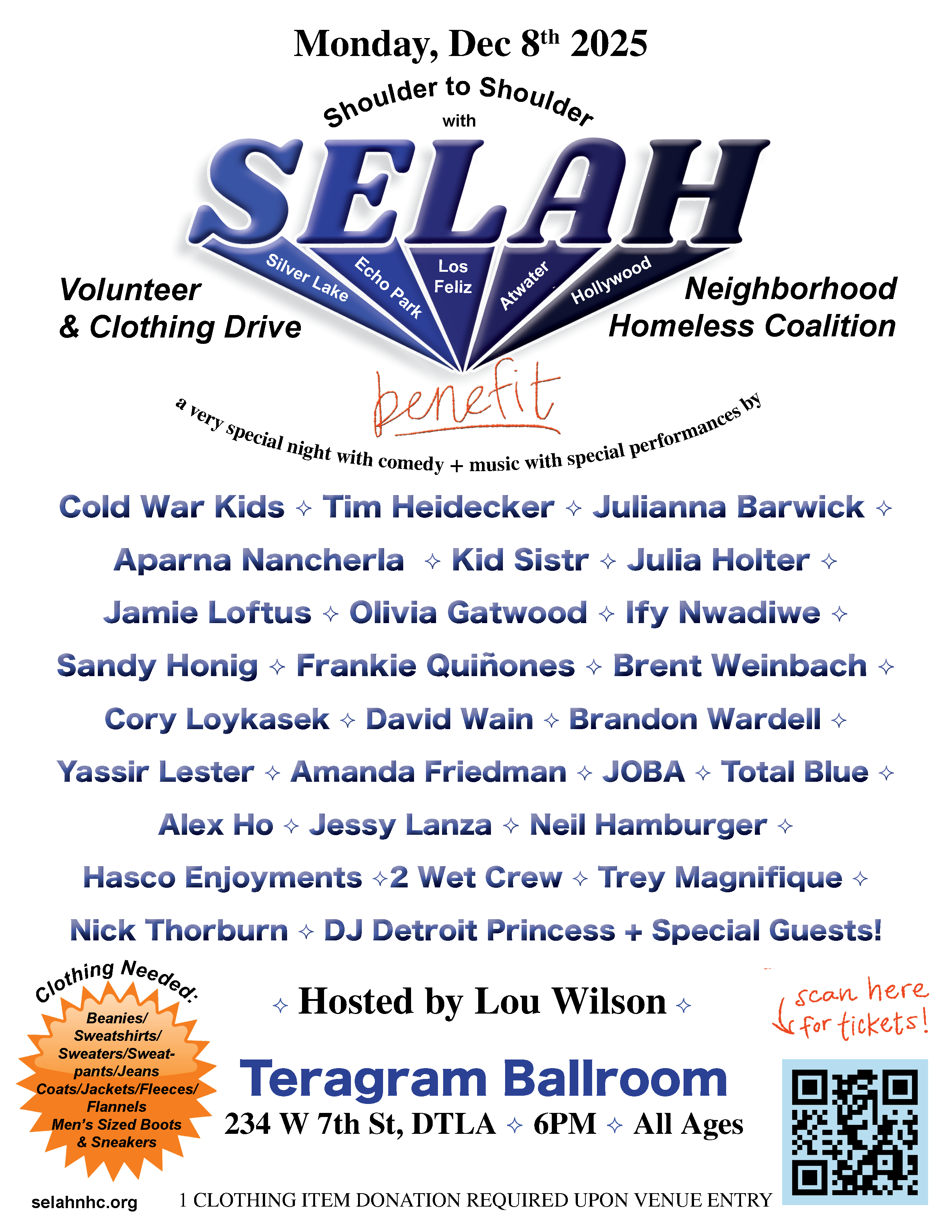 Main image for event titled Shoulder to Shoulder with SELAH :: A Homeless Coalition Benefit