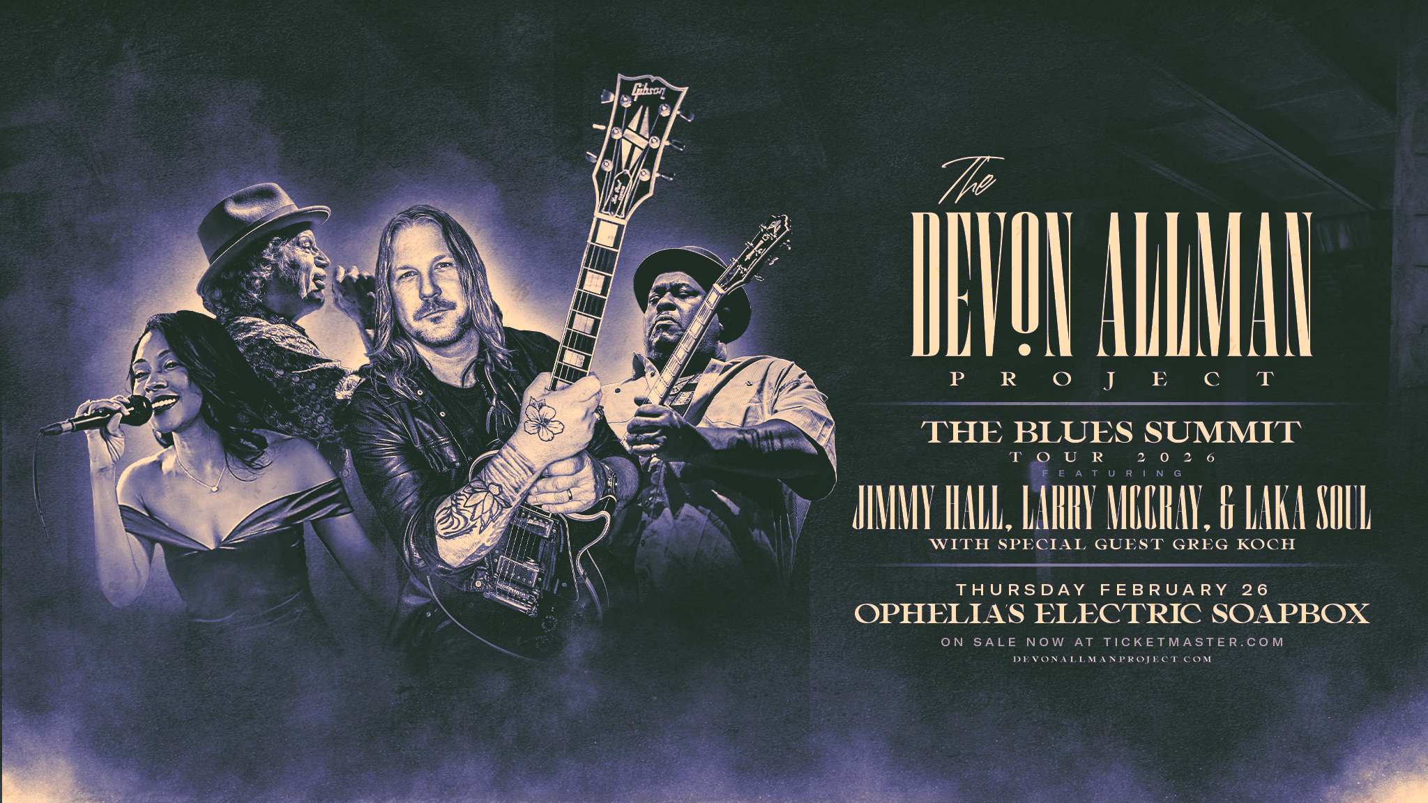 Devon Allman's Blues Summit ft. Jimmy Hall, Larry McCray & Laka Soul