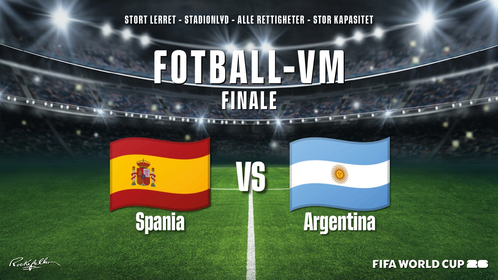 Fotball-VM 2026 på Rockefeller og Sentrum Scene
