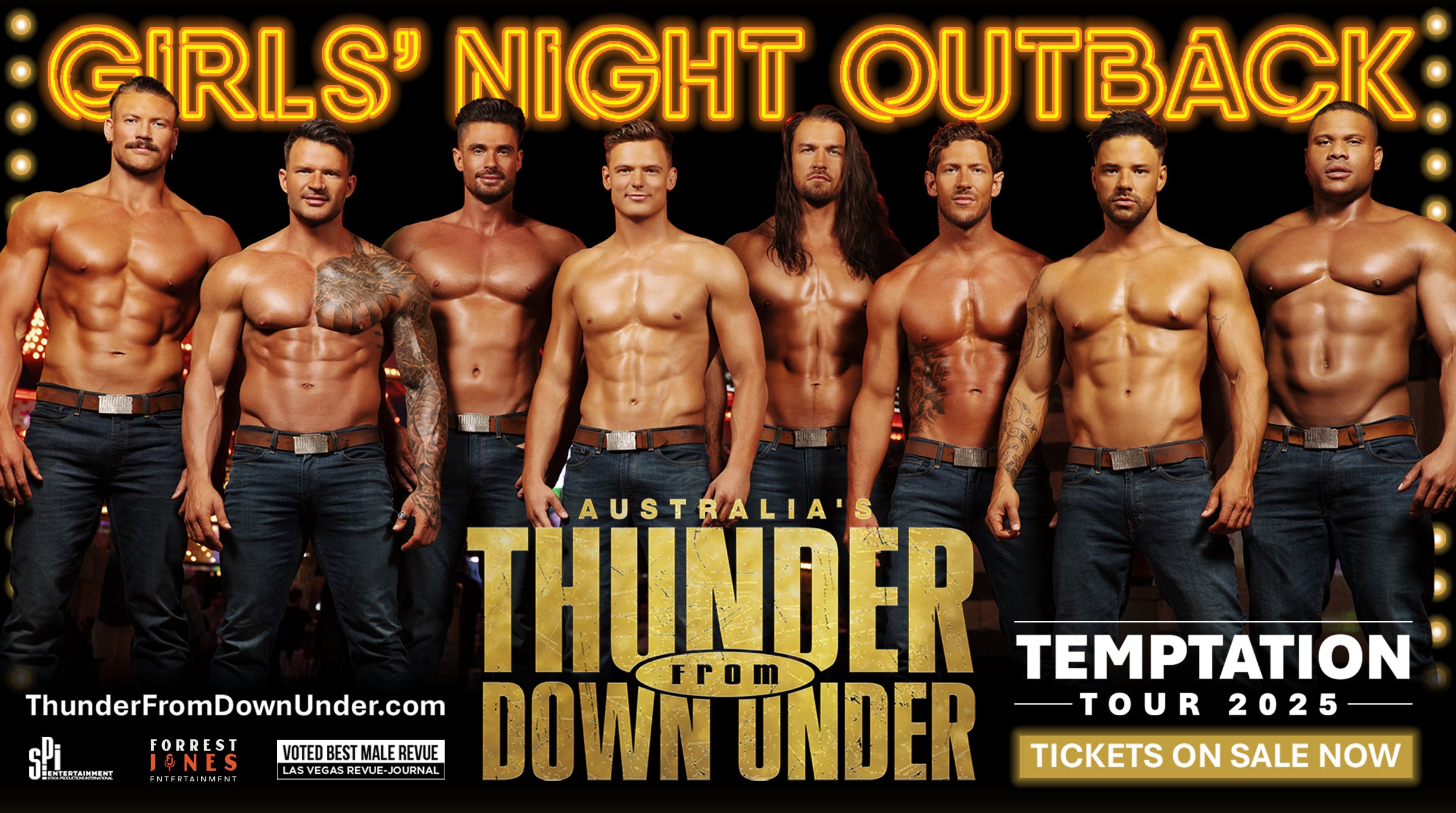 Australia’s Thunder From Down Under at The Studio – Hamilton, Canada