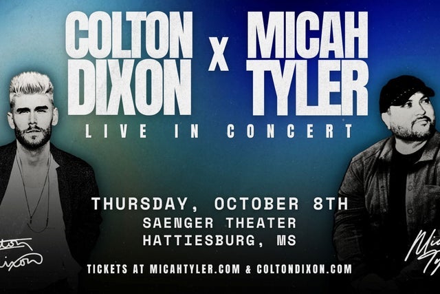Presales to colton dixon &amp; micah tyler: members use these when buying pre-sale tickets